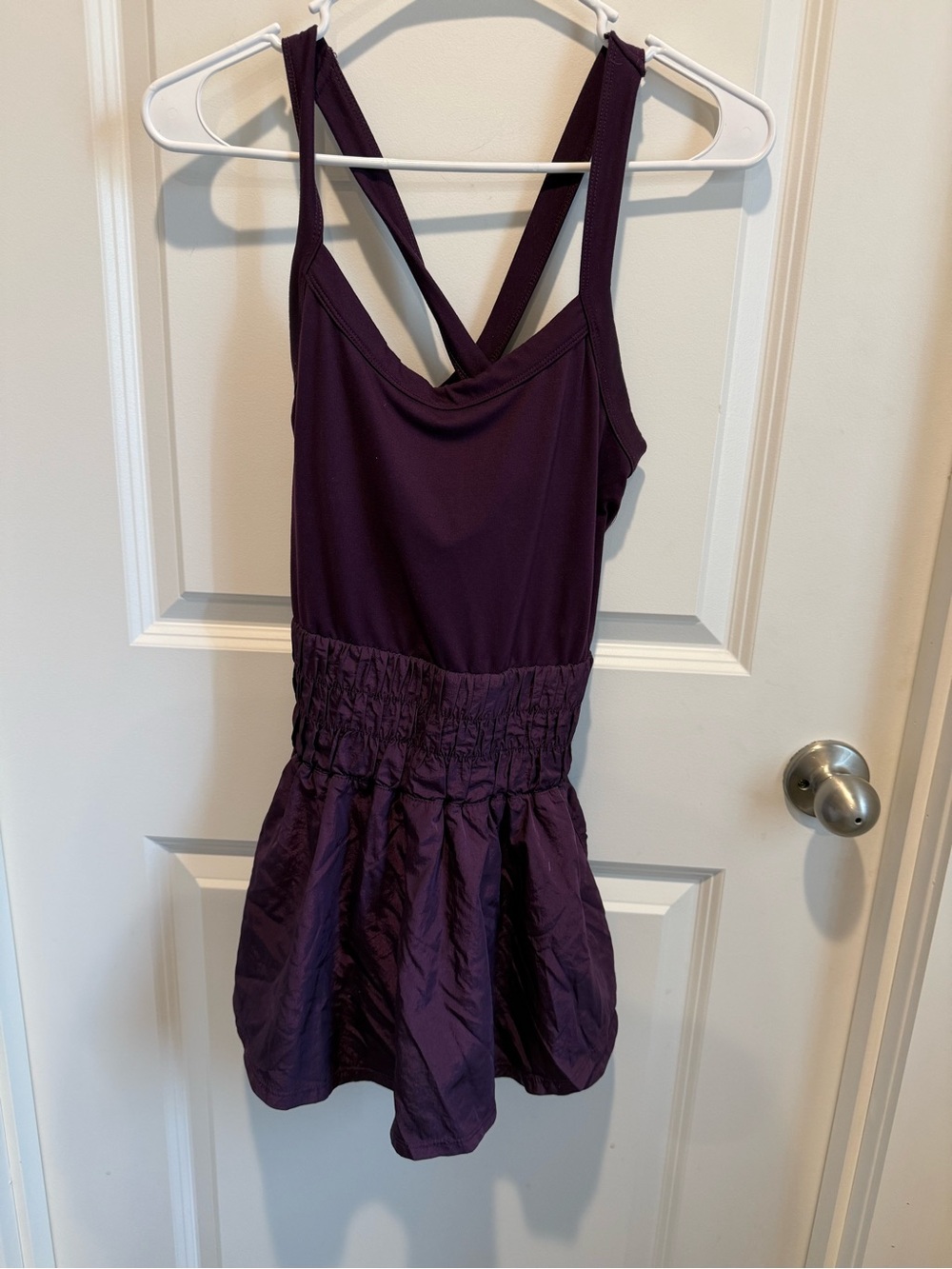 FP Movement Purple Athletic Dress Romper Built In Shorts Medium - Picture 3 of 6